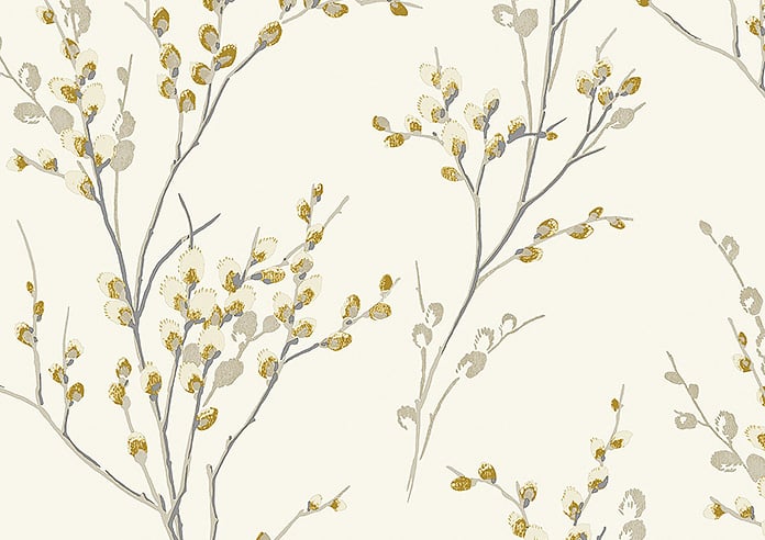 Laura Ashley Pussy Willow, Ochre Yellow - Roller Blind - Image 6